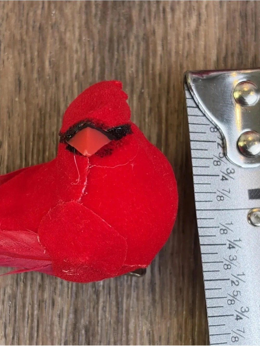 The product is a set of 12 mini cardinal birds